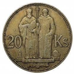 1942 - 20 koruna, Cyril a Metód, Slovenský štát 1939 - 1945 (3)