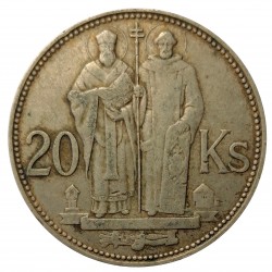 1943 - 20 koruna, Cyril a Metód, Slovenský štát 1939 - 1945 (4)