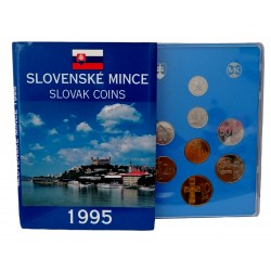 1995 - Slovenské mince, Bratislava, sada mincí, BK, Slovensko