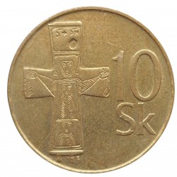 1995 - 10 koruna, Slovensko 1993 - 2008