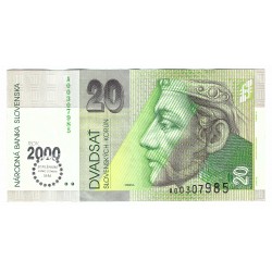 20 Sk 1993 A, Bimilenium, bankovka, Slovenská republika, F, 985