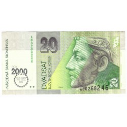 20 Sk 1993 A, Bimilenium, bankovka, Slovenská republika, F, 246
