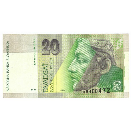 20 Sk 2001 J, bankovka, Slovenská republika, VG, 472