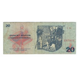 20 Kčs 1970, L 36, Československo, VG, 812
