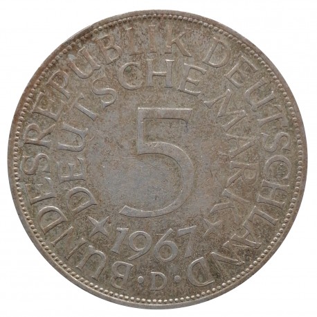 1967 D - 5 mark, Nemecko