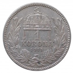 1915 K.B. - 1 koruna, František Jozef I. 1848 - 1916