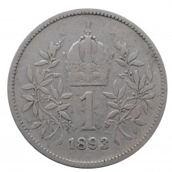 1893 b.z. - 1 koruna, František Jozef I. 1848 - 1916