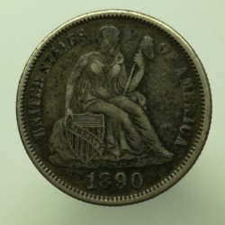 1890 - 1 dime, USA