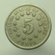 1868 - 5 cents, USA