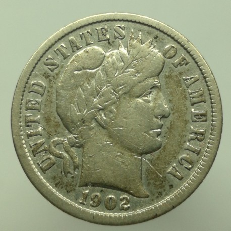 1902 - 1 dime, USA