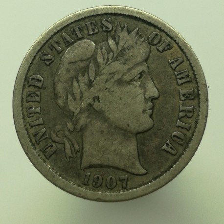 1907 - 1 dime, USA