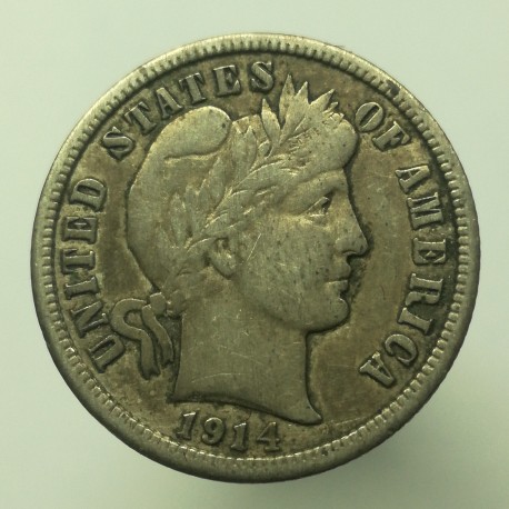 1914 D - 1 dime, USA