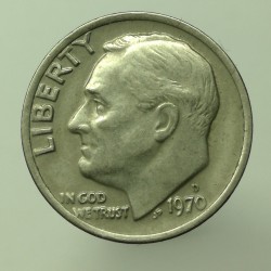 1970 D - 1 dime, USA