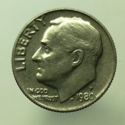 1980 P - 1 dime, USA
