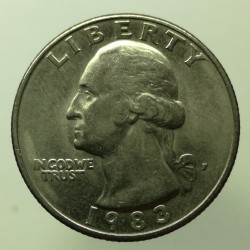 1983 P - 1/4 dollar, USA