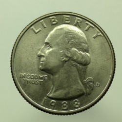 1988 D - 1/4 dollar, USA