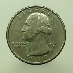 1990 D - 1/4 dollar, USA