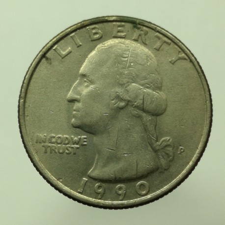 1990 P - 1/4 dollar, USA