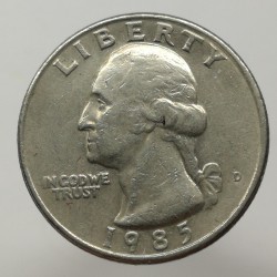 1985 D - 1/4 dollar, USA
