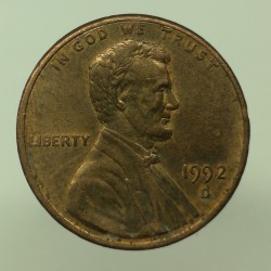 1992 D - 1 cent, USA