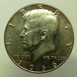 1966 - 1/2 dollar, KENNEDY, USA
