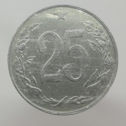 1954 - 25 halier, Československo 1953 - 1960