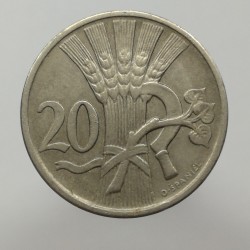 1921 - 20 halier, O. Španiel, Československo 1918 - 1939
