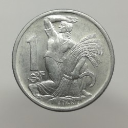 1950 - 1 koruna, O. Španiel, Československo 1945 - 1953