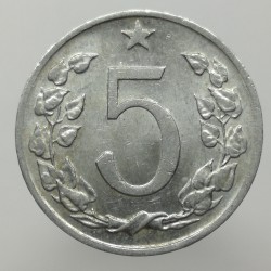 1975 - 5 halier, Československo 1960 - 1990