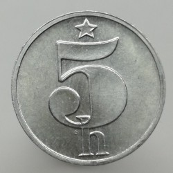 1986 - 5 halier, Československo 1960 - 1990