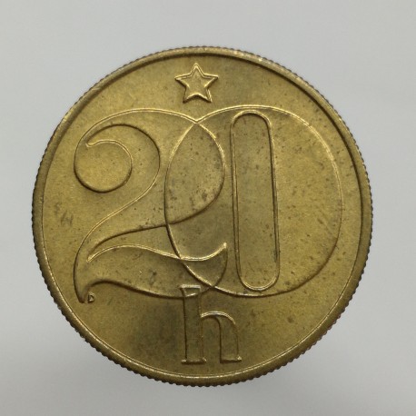 1989 - 20 halier, Československo 1960 - 1990