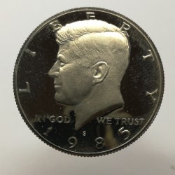 1985 S - 1/2 dollar, PROOF, KENNEDY, USA