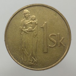 1994 - 1 koruna, Slovensko 1993 - 2008
