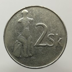 1994 - 2 koruna, Slovensko 1993 - 2008