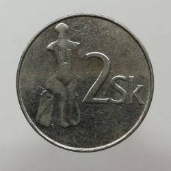 1995 - 2 koruna, Slovensko 1993 - 2008