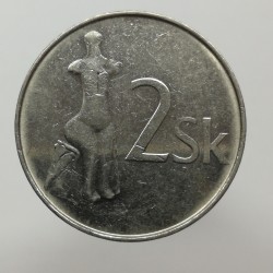 2002 - 2 koruna, Slovensko 1993 - 2008