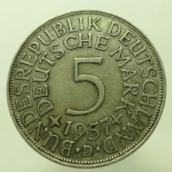 1957 D - 5 mark, Nemecko