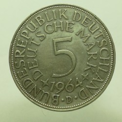 1964 D - 5 mark, Nemecko