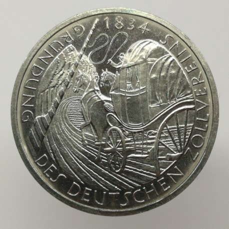 1984 D - 5 mark, Des Deutschen Zollvereins, Nemecko