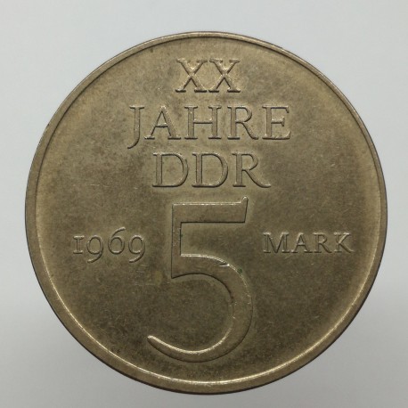 1969 - 5 mark, XX. Jahre DDR, Nemecko