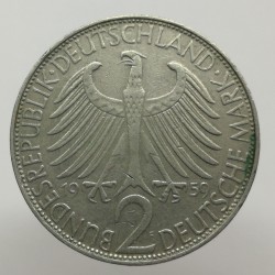 1959 F - 2 mark, M. Planck, Bundesrepublik Deutschland, Nemecko