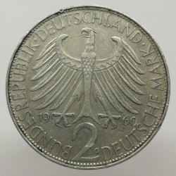 1960 G - 2 mark, M. Planck, Bundesrepublik Deutschland, Nemecko