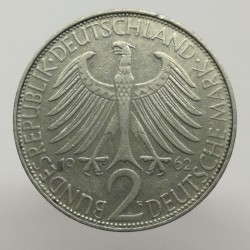 1962 F - 2 mark, M. Planck, Bundesrepublik Deutschland, Nemecko