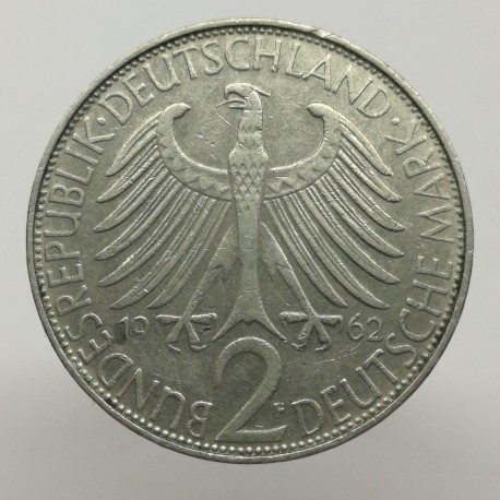 1962 F - 2 mark, M. Planck, Bundesrepublik Deutschland, Nemecko