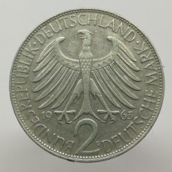 1963 G - 2 mark, M. Planck, Bundesrepublik Deutschland, Nemecko