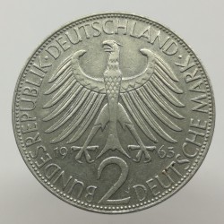 1963 J - 2 mark, M. Planck, Bundesrepublik Deutschland, Nemecko