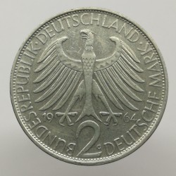 1964 G - 2 mark, M. Planck, Bundesrepublik Deutschland, Nemecko