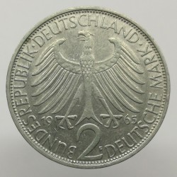 1965 F - 2 mark, M. Planck, Bundesrepublik Deutschland, Nemecko