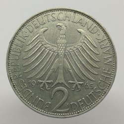 1965 J - 2 mark, M. Planck, Bundesrepublik Deutschland, Nemecko