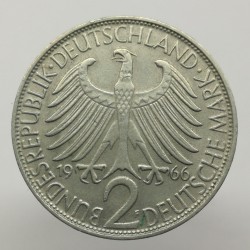 1966 F - 2 mark, M. Planck, Bundesrepublik Deutschland, Nemecko